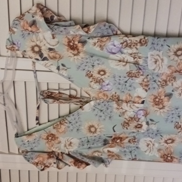 LOVE Riche Prairie Floral Maxi Dress, Size M - Picture 2 of 10